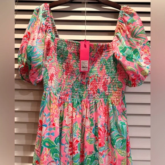 🆕 Lilly Pulitzer Selah Short Sleeve Midi Dress - Picture 4 of 5